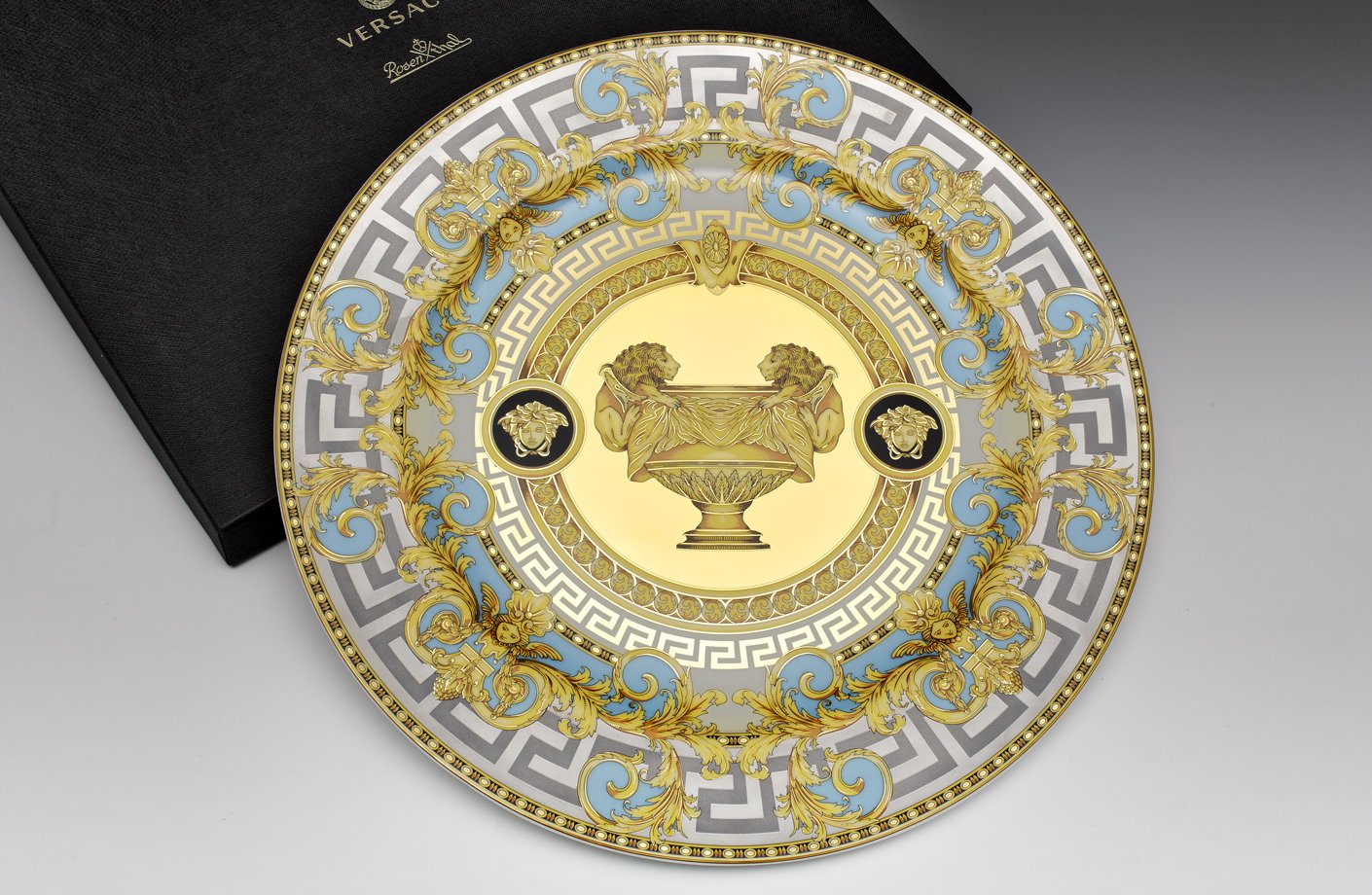 PRESTIGE GALA BLEU PLATE 30 CM VERSACE HOME Australia